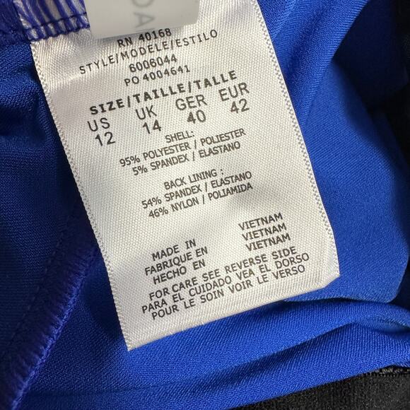 Magicsuit Miraclesuit Blue Rita Tankini Swimsuit Top Tiered Ruffle Size‎ 12 - Picture 9 of 11